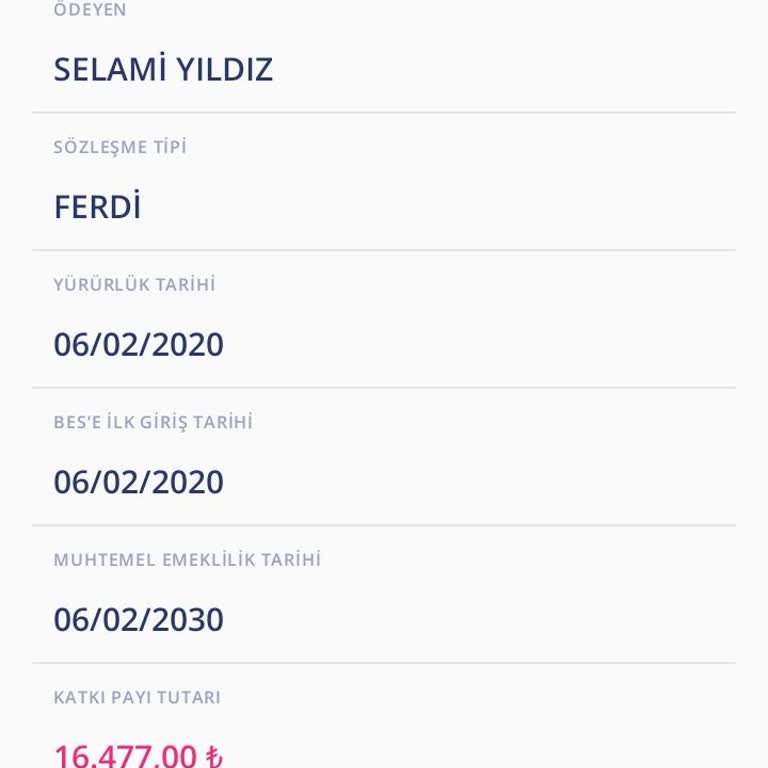 Bereket Sigorta İptal Edilmeyen Emeklilik Sözleşmesi
