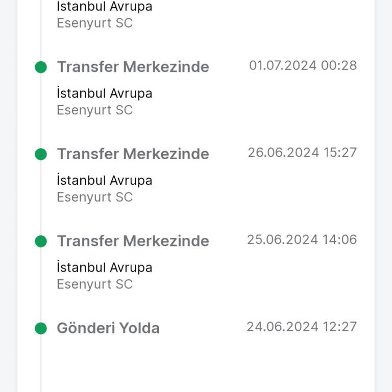 Trendyol Express Esenyurt SC Tarafından Sebepsizce Bekletilen Kargom
