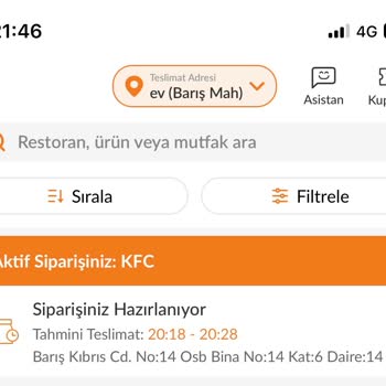 KFC Büyükşehir (Beylikdüzü) 2 Saat Gönderilmeyen Sipariş Ayıbı!