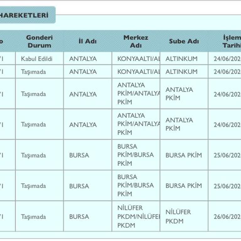 PTT Kargo PTT Dağıtıma Çıkarmıyor