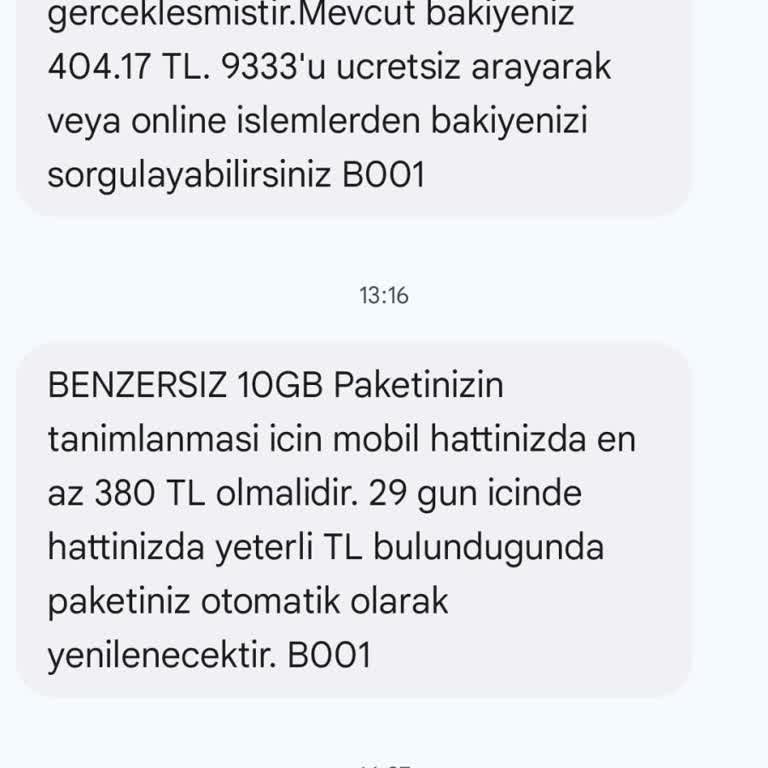Türk Telekom'da Yüklenen Bakiye Sorunu