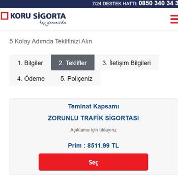Sigorta Bilgi Ve Gözetim Merkezi Trafik Poliçesi Tekliflerinin Gerçekle Uyumsuzluğu