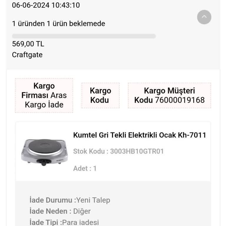 Kumtel Elektrikli Ocak Acil