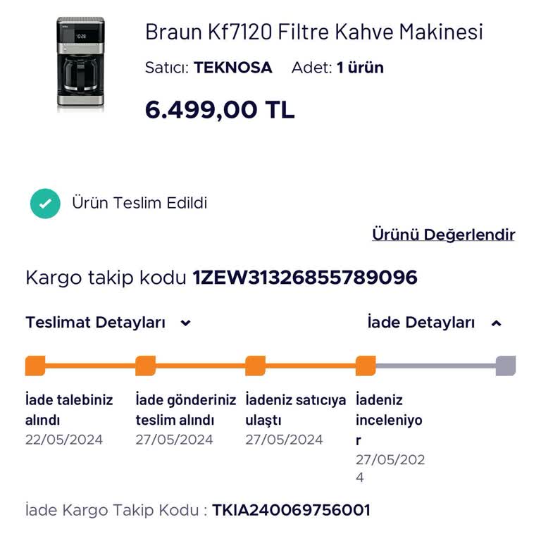 Teknosa İade Sürecinde Gecikme Ve İletişim Sorunu