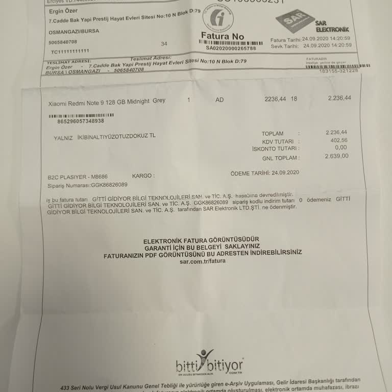 Sar Elektronik Kayseri Telefonumun IMEI Klonlandı