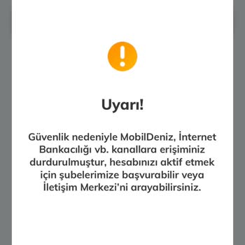 Denizbank Güncelleme Sonrası Mobil Bankacılık Sorunu