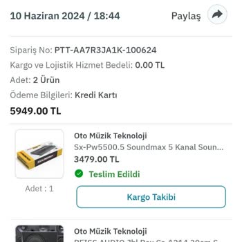 PTT Kargo Epttavm Ve Oto Müzik Teknoloji Ortaklığı
