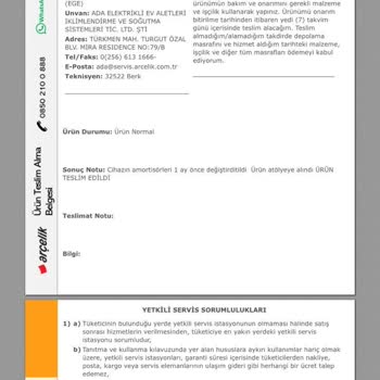 Arçelik Kuşadası Ada Elk. Ltd. Şti. Çalışan Makineyi Bozması.!