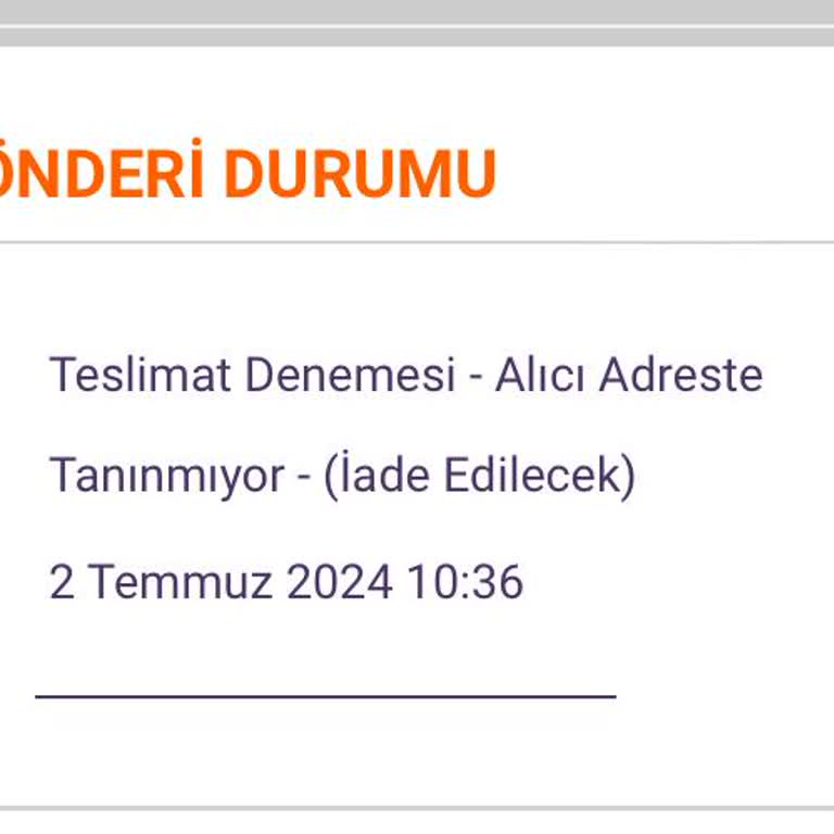 Hepsijet Kargomu İade Olarak Gösteriyor