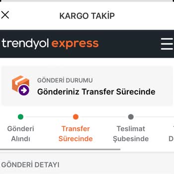 Trendyol Express Kargom Bekletiliyor Hareket Etmiyor