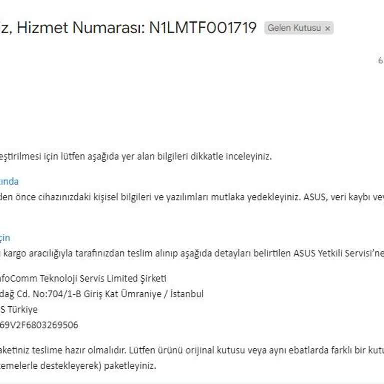 Asus Bilgisayar Asus Tuf Gaming VG249Q1A LED Monitör Yetkili Servis Sorunu