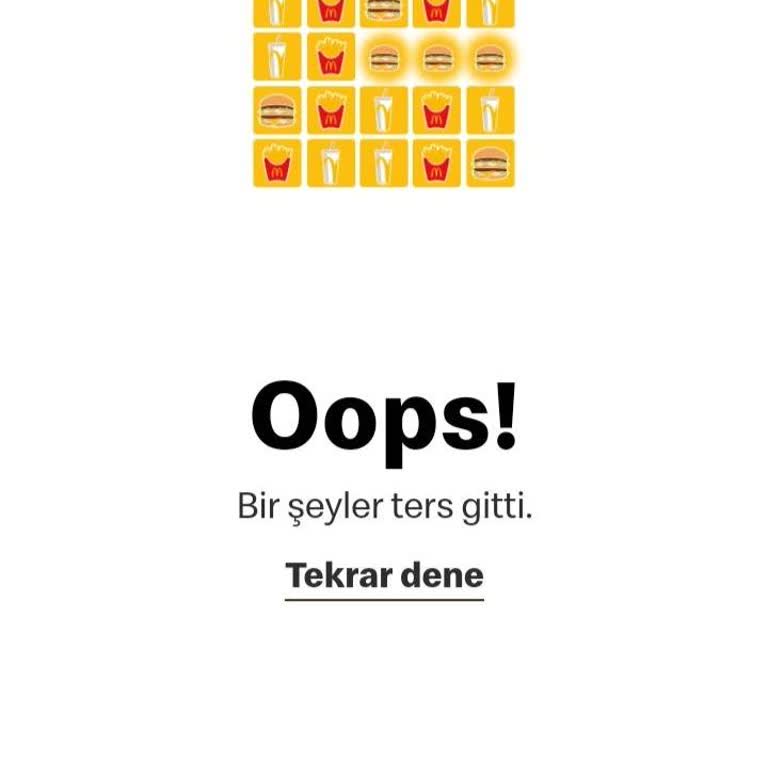 McDonald's Burger Crush Ödülümü Vermedi