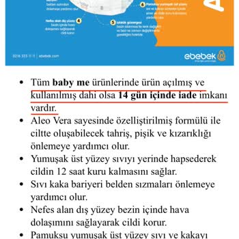 Ebebek BabyMe Bebek Bezi Üretim Hatası Ve Firmanın Yaklaşımı