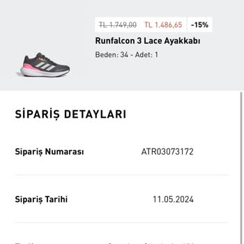 Adidas'ın Hatalı Urunu Kabul Etmemesi