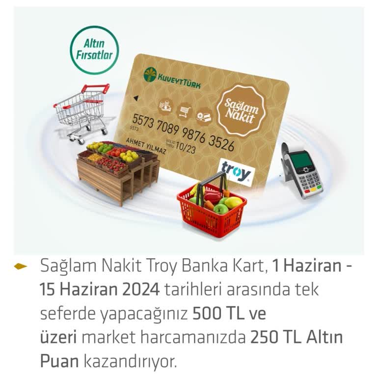 Kuveyt Türk Sağlam Nakit Kart 250 TL Hediye Gelmedi
