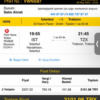 Ucuzabilet Ücret İademi Tam Yapmıyor