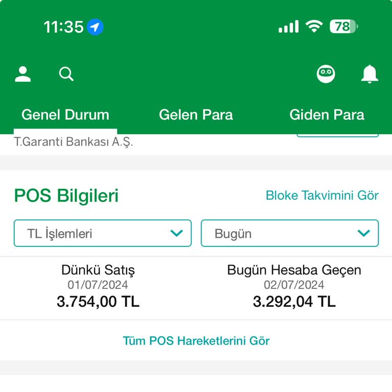 Fatih Garanti Bankası Pos Komisyonu Yüksek Kesim