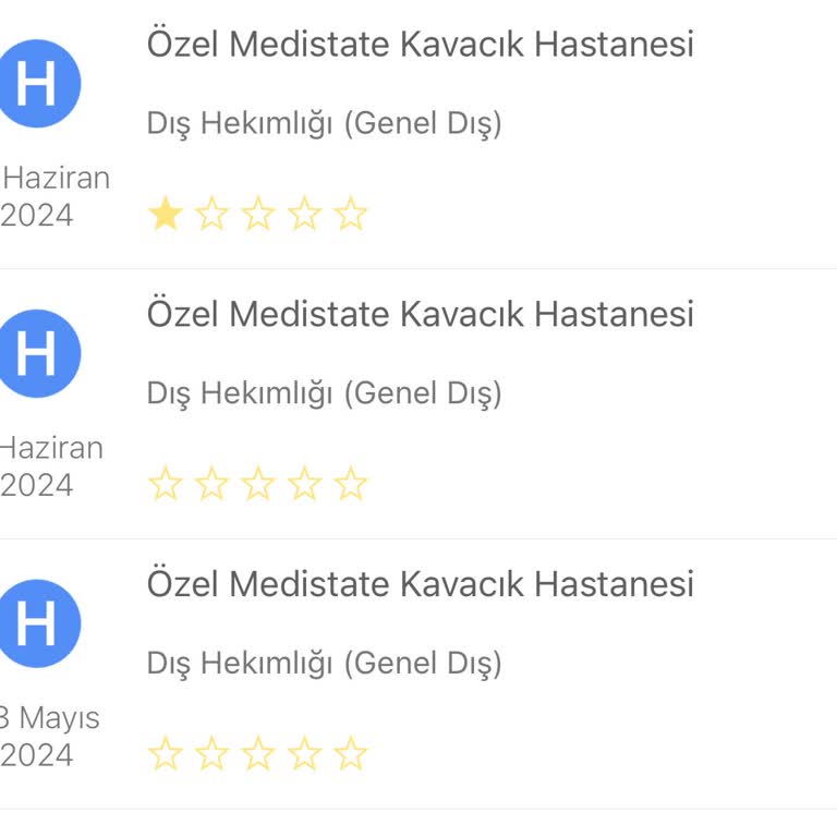 Medistate Kavacık Hastanesi Diş Hekimine Gitmedim Neden Diyetisyen Yazılıyor