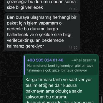 Ahel Tasarım Değişim Kargom Yok