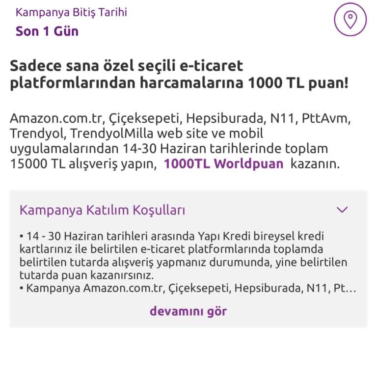 Yapı Kredi Bankası Hak Edilmiş World Puan Yüklemesi Yapılmıyor!