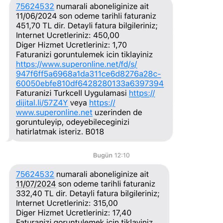 Superonline Başkası Adına Bana Fatura Kesmesi