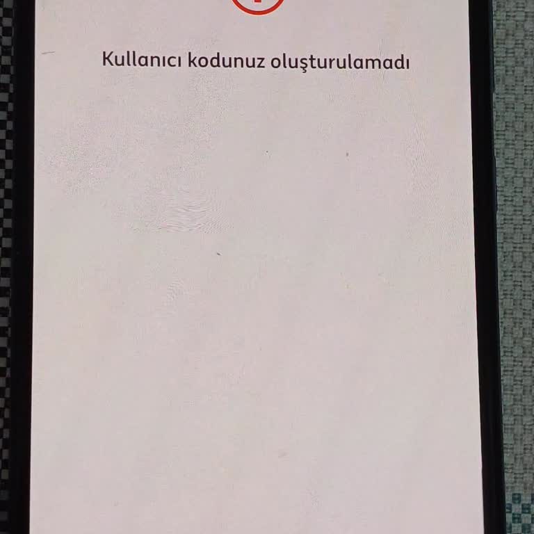 ING Kullanıcı Kodu Alamıyoruz