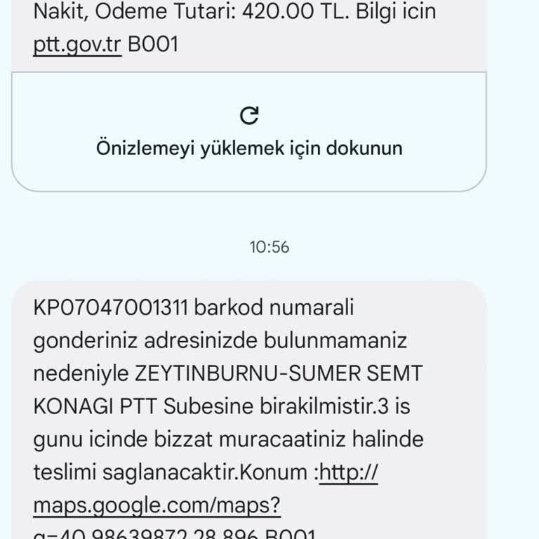 PTT Kargo Gelmedikleri Halde Evde Yok Demişler