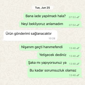 Hernis Exclusive Defolu Ürün Ve Değişim Ürünü Hala Teslim Edilmedi