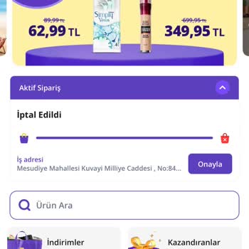 "Getir" Siparişimi Teslim Etmek Yerine İptal Etti