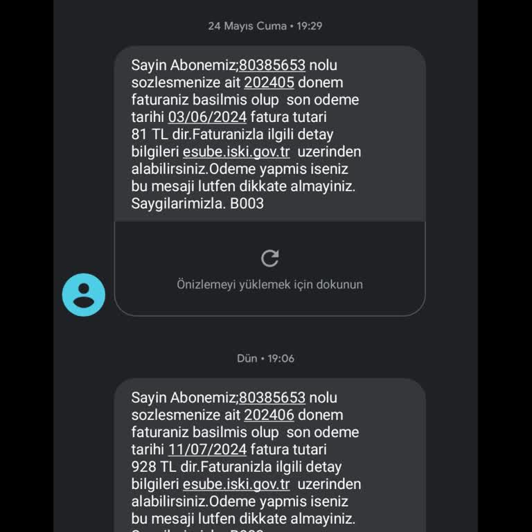 İSKİ Yüksek Fatura Ve Yanlış Bilgilendirme