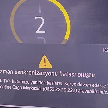 Turkcell TV+ Zaman Senkronizasyon Hatası