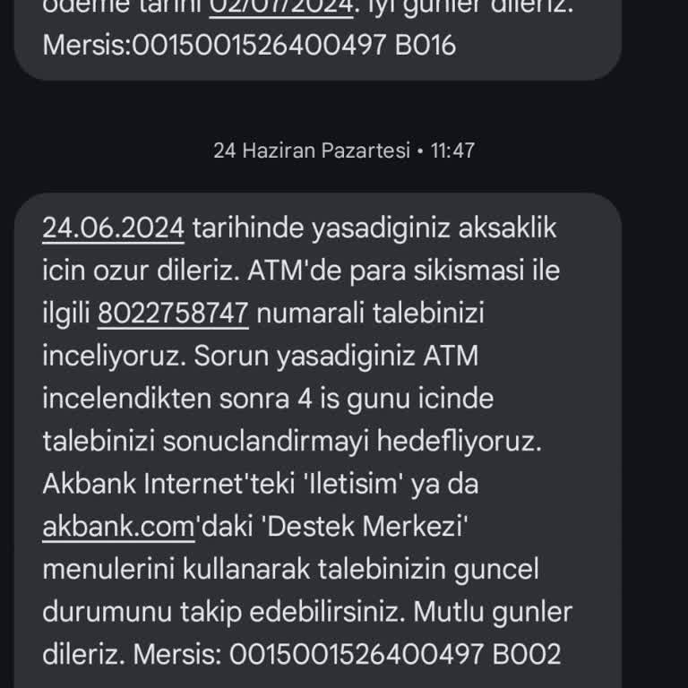 Akbank ATM Para Yutuyor.