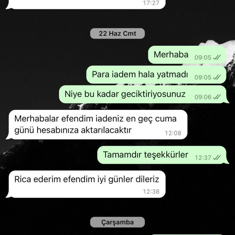 Abiye Merkezi Paramı İade Etmiyor