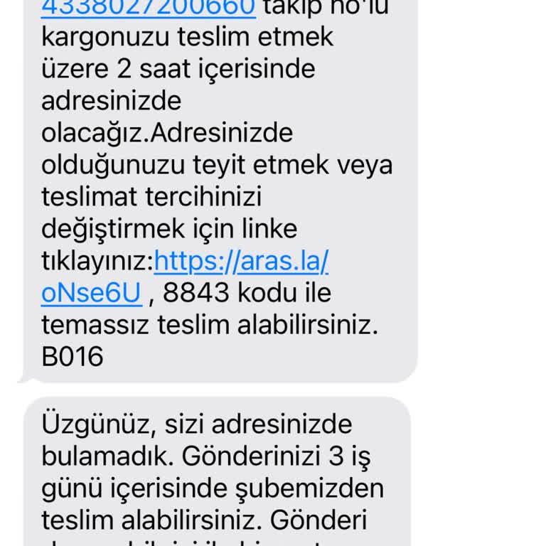 Aras Kargo'dan Kargo Bekliyorsanız Ürünü Gidip Kendiniz Alın Daha İyi