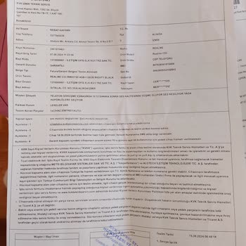 Realme C53 Telefon Arıza Garanti Şikayeti