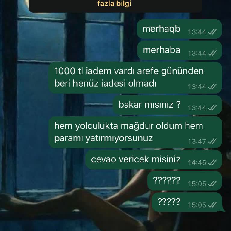 Metro Turizm Para İademin Gerçekleşmesini Bekliyorum