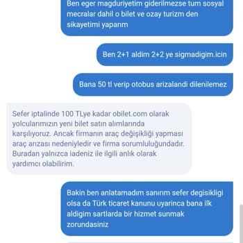 Obilet Müşteriyi Korumuyor Mağdur Ediyor