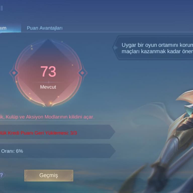 Mlbb Kredi Puanı Sorunu