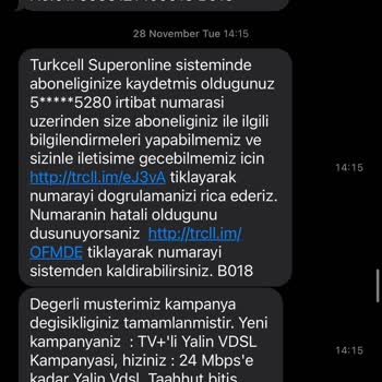Superonline Kampanya Değişikliği Ve Taahhüt Sorunu Hakkında Talep
