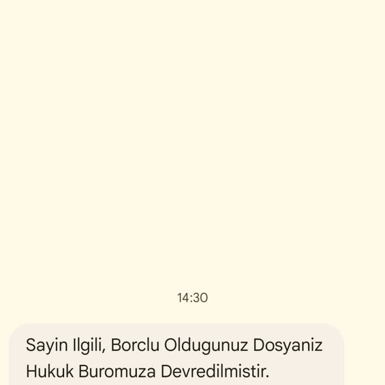 A.RAHMANSEN (SMS) Şikayeti Kabul Etmiyorum