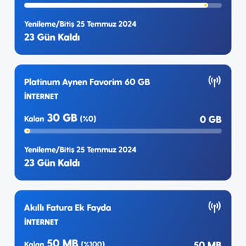 Turkcell Platinum Aynen Favorim 60 GB Sorunsalı.