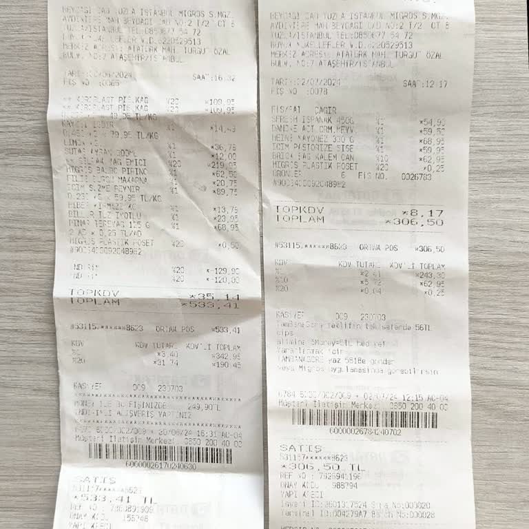Migros Verdiğiniz Fişlerin Silik Olması Ve Okunur Olmaması