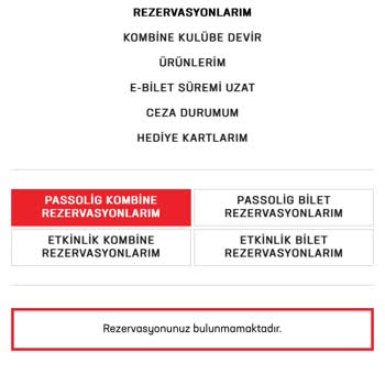 Passolig Fenerbahçe 24/25 Kombine Yenileme