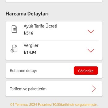 Vodafone Yüksek Fatura Çıkarması