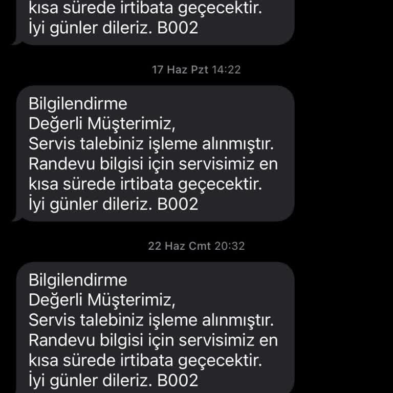 Daylux Servis Günlerdir Gelmeyi Bırakın Tarih Bile Vermiyor.