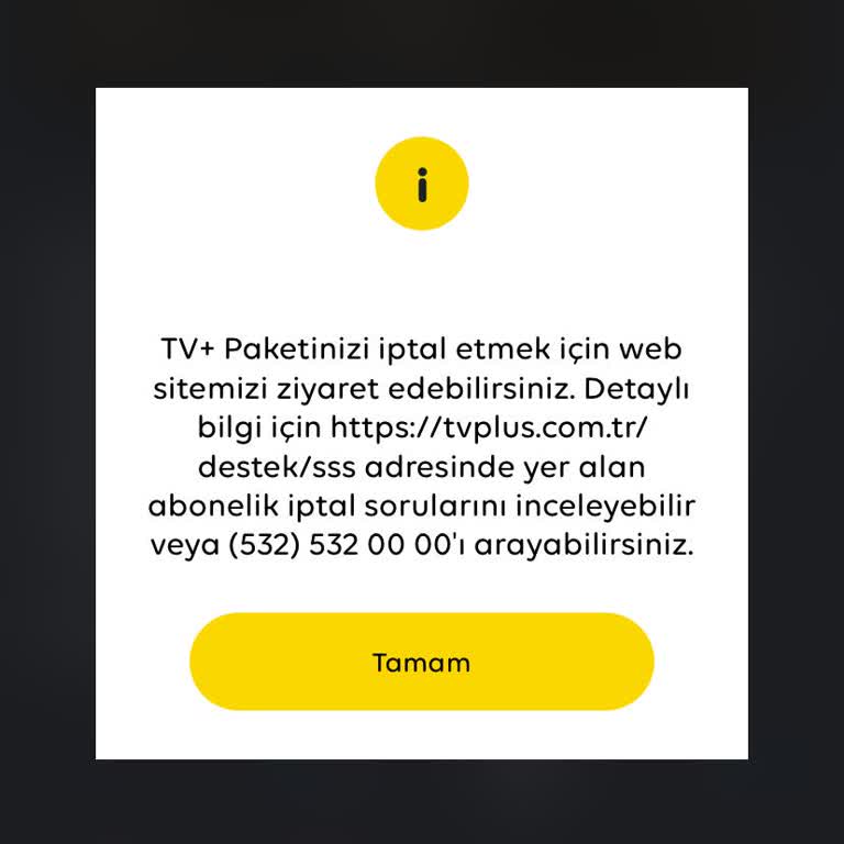 TV+ Abonelik İptal Etmiyor