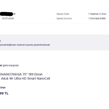 Teknosa Ürün İptali Ve Fiyat Artışı Şikayeti