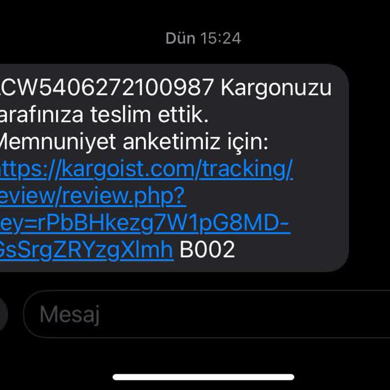 Kargoist Teslim Görünmesine Rağmen Tarafıma Ulaşmadı.