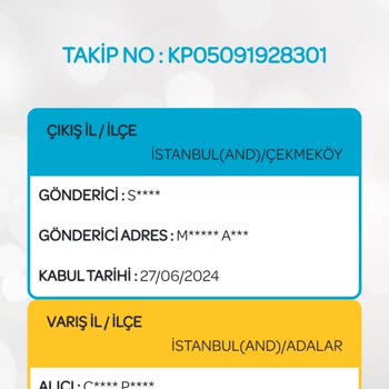 PttAVM PTT Burgazada- Tuzla İl İçi Dağıtım Teslim Edilememe Sorunu
