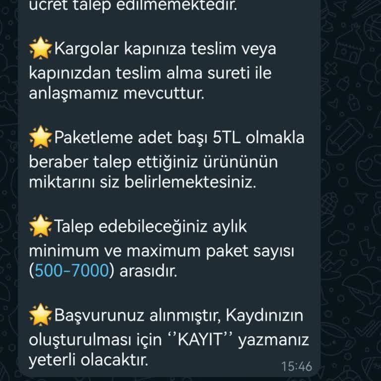 Kurumsal Paketleme Google Sayfasına Yaptığım Başvuru Önlemi